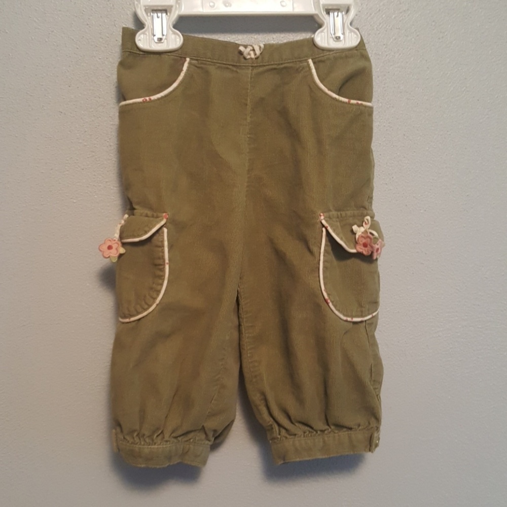 Green corduroy Gymboree pants